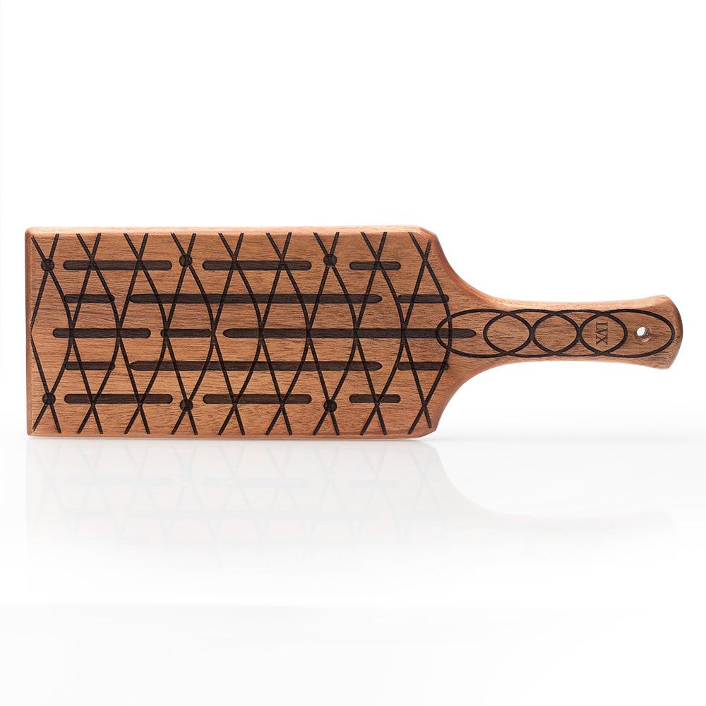 Mahogany Slotted Paddle | Handmade BDSM Paddle by LVX Supply &amp; Co