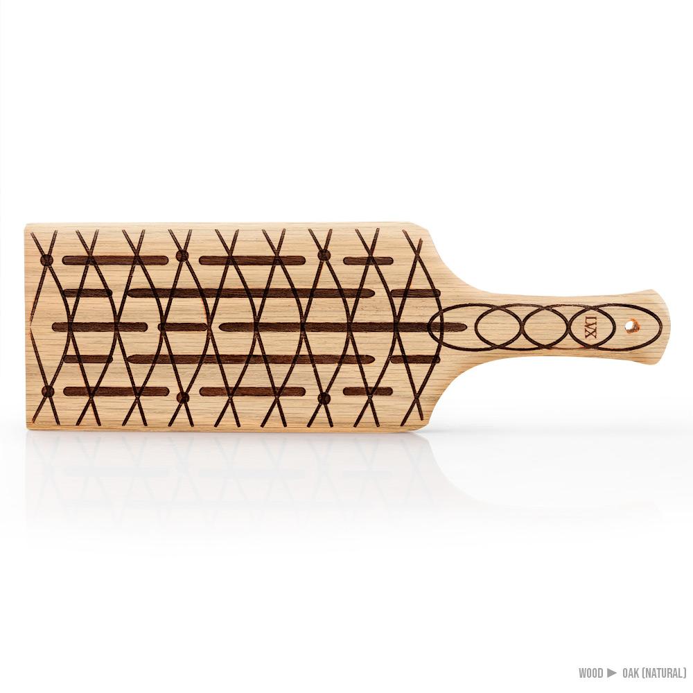 Oak (Natural) Slotted Paddle | Handmade BDSM Paddle by LVX Supply &amp; Co