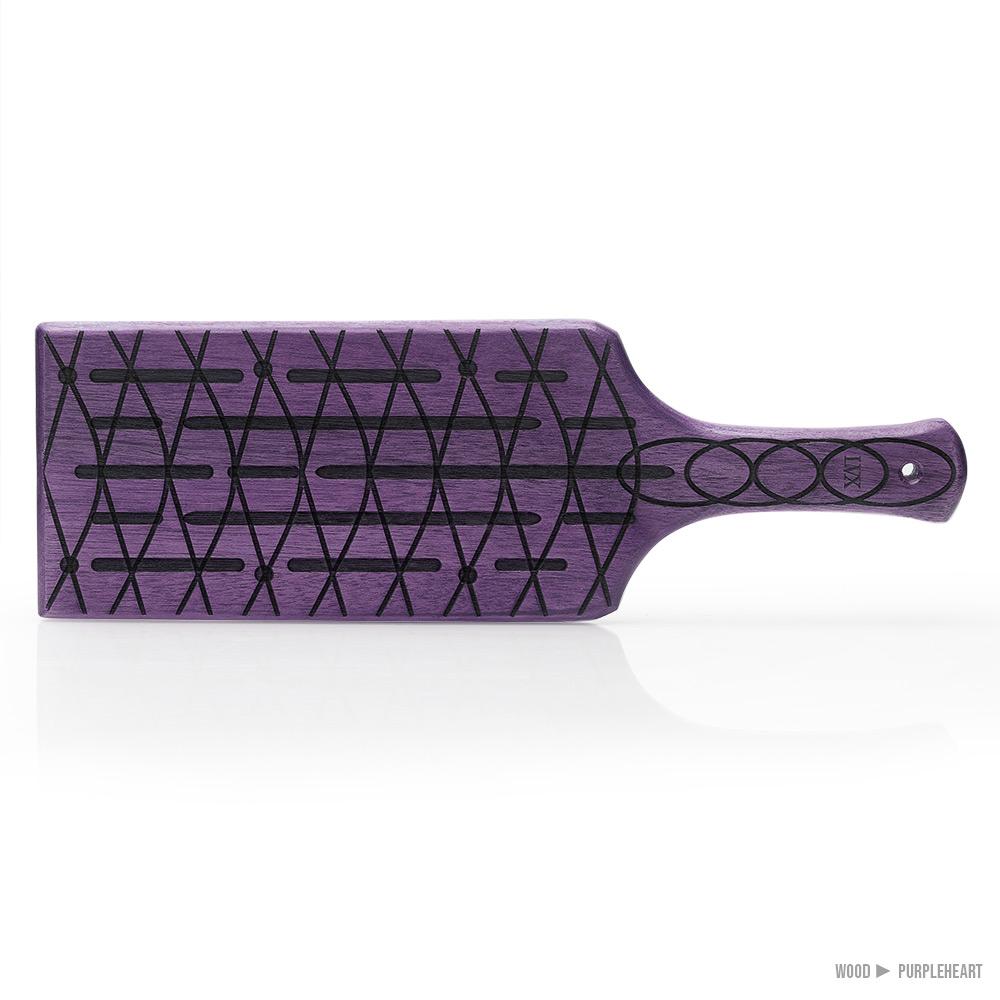 Purpleheart Slotted Paddle | Handmade BDSM Paddle by LVX Supply &amp; Co