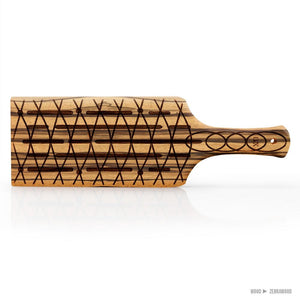 Zebrawood Slotted Paddle | Handmade BDSM Paddle by LVX Supply & Co