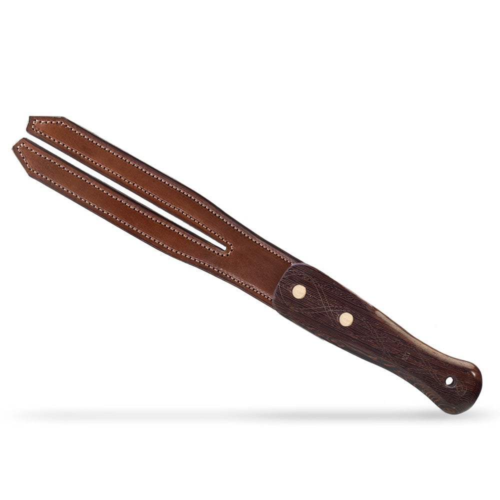 Split & Stitched Leather Tawse Paddle