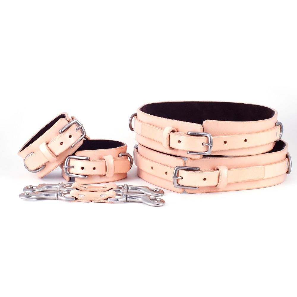 Thigh Harness &amp; Cuffs [Suede-Lined]