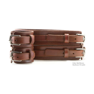 Thigh Harness w/ Attached Cuffs [Suede-Lined]