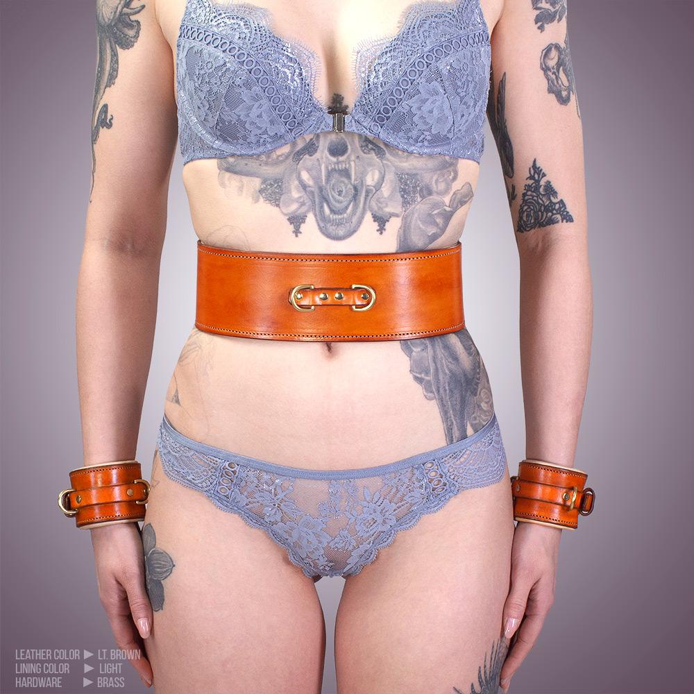 Classic Padded Waist Harness & Cuffs [SET]