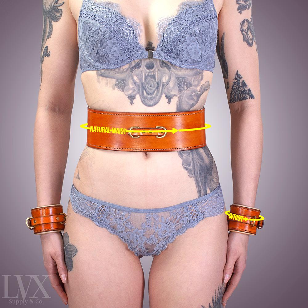 Classic Padded Waist Harness & Cuffs [SET]
